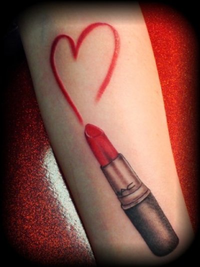 lipstick tattoo. Posted in Feature tattoos,